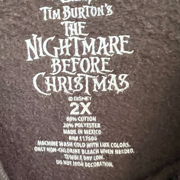 Disney Nightmare Before Christmas Cheers To‎ Fears Sweatshirt Size 2X - Picture 3 of 7